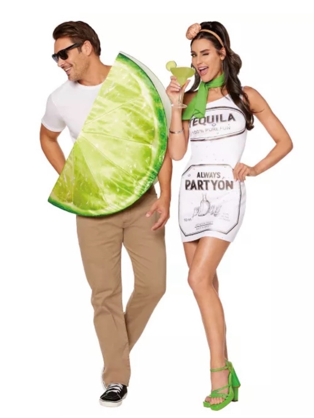 NWT Spirit Adult Couples Tequila And Lime Costume